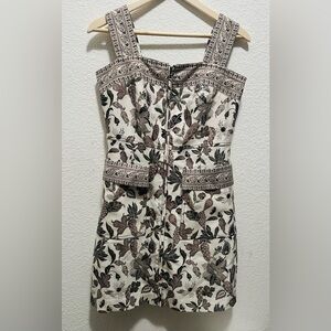 Tory Burch botanical print mikado dress 6